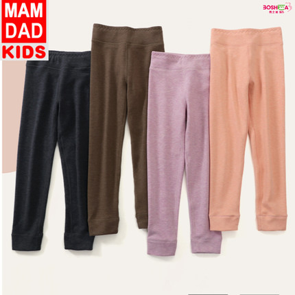 博士蛙女童秋冬高腰款打底裤中大童长裤柔软亲肤裤子女童百搭内搭