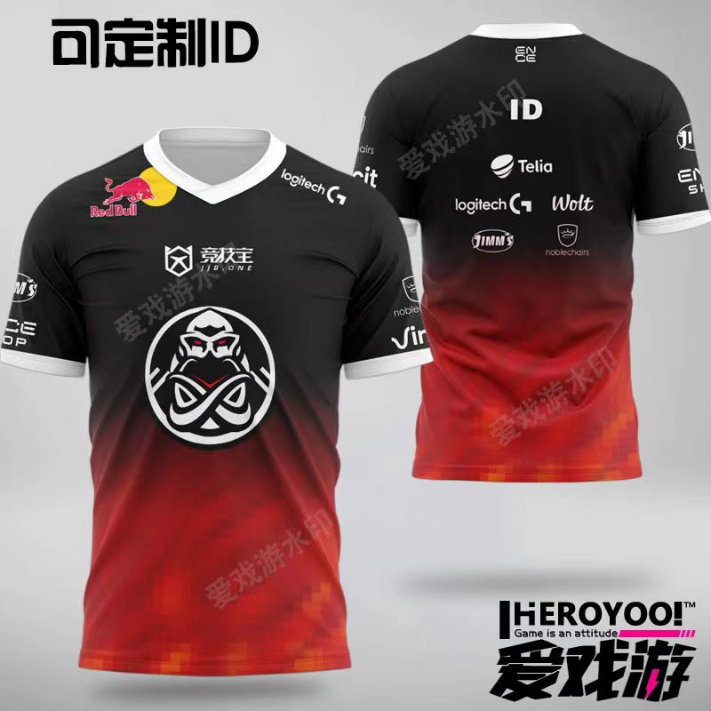 ENCE队服csgo定制major短袖电竞