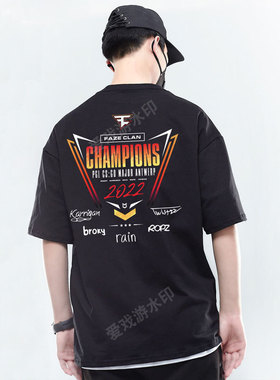 CSGO短袖t恤FAZE队服G2衣服major小蜜蜂vitality NV s1mple niko