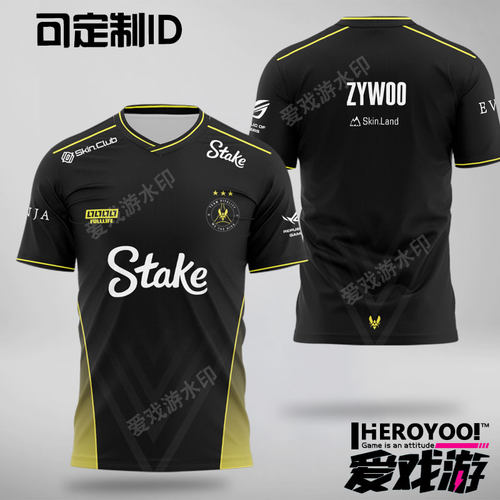 可定制电竞短袖小蜜蜂队服zywoo