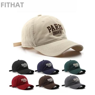 日系韩女PARIS个性水洗字母刺绣