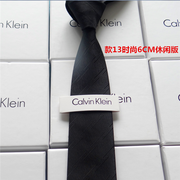 全国包邮 CK新款男士领带真丝桑蚕丝休闲时尚6CM领带 礼盒装