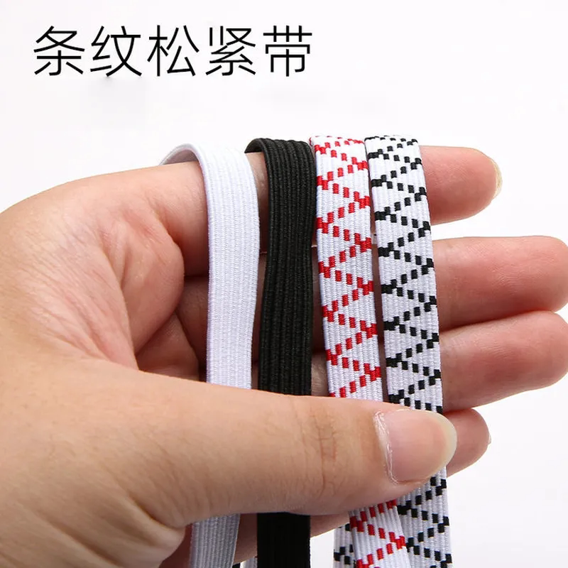 松紧带皮筋高弹力耐用裤腰头橡皮筋松紧带圆橡筋绳涤纶针织弹力带