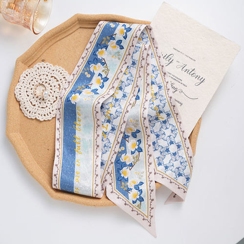 花朵小清新女原创丝巾