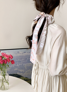 Date35th~闲香意~原创新国风发带丝巾女绑包包小长条春夏领巾飘带