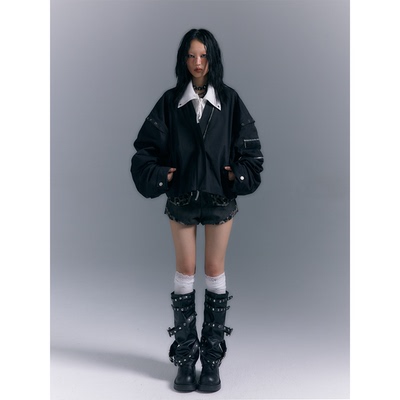 失落后花园2025新款大廓形美式复古飞行员夹克棒球服外套女款春秋