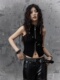 失落后花园原创暗黑朋克辣妹背心百搭金属装 t恤女 短款 饰修身 无袖
