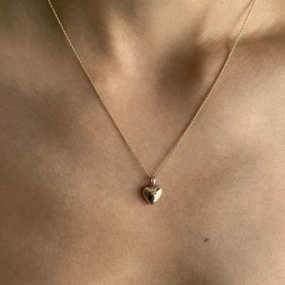 韩国官网韩代 同款 COLDFRAME 14k金 925银 爱心项链