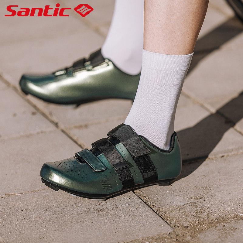 남성용 및 여성용 SANTIC 사이클링 신발 나일론 바닥 로드 자전거 스피닝 자전거 전문 장비