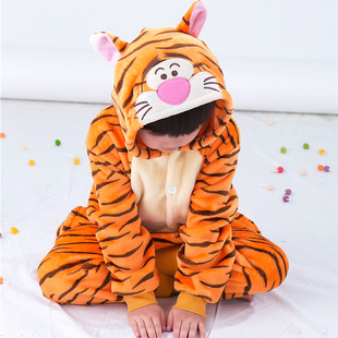 老虎演出服儿童元 旦幼儿园森林卡通动物故事运动会亲子舞蹈表演服