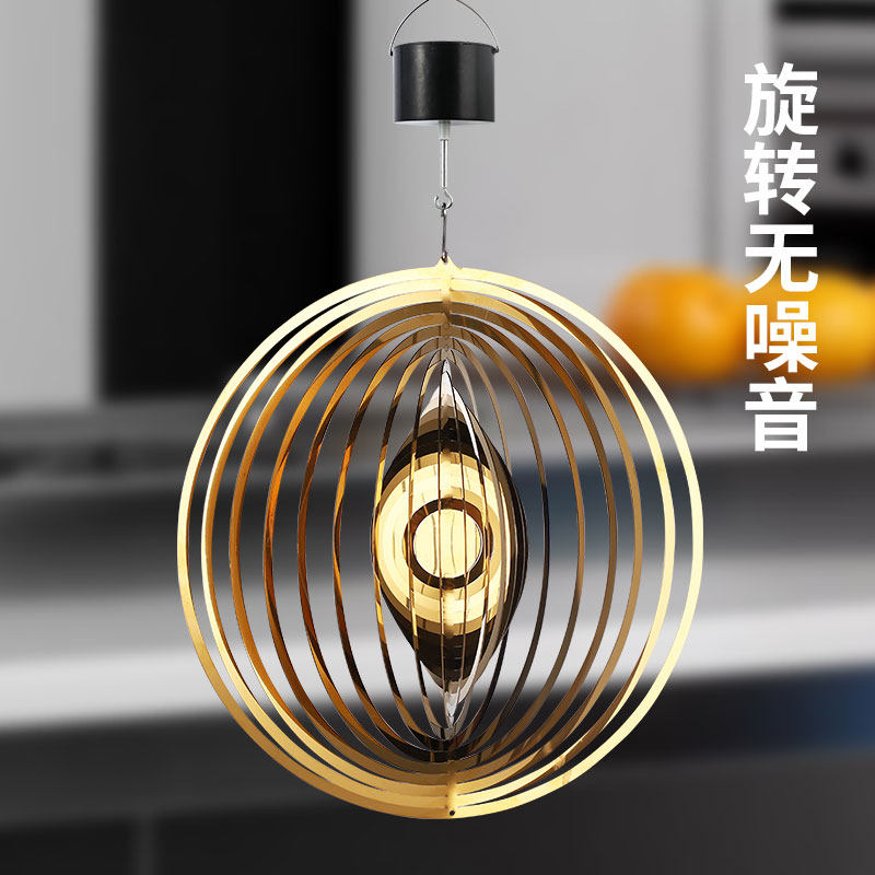欧式不锈钢3d风铃挂饰装饰金色银色怀旧房间客厅卧室挂件生日礼物