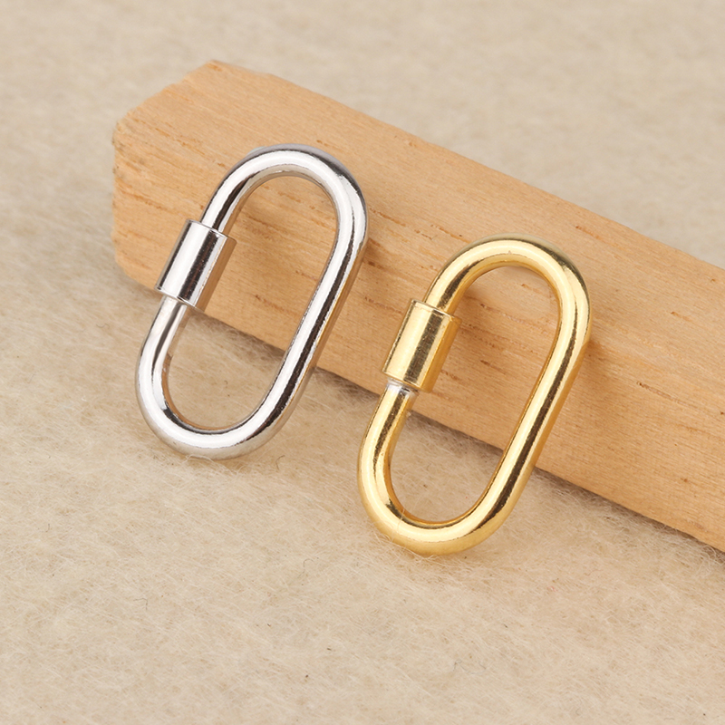 庭祥凯S925银旦形螺丝扣手工配件