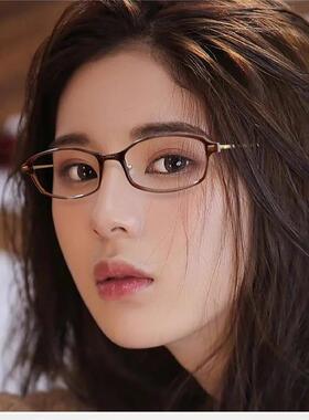 小红书同款高度数小框眼镜架超轻TR复古方框近视眼镜框架女30303