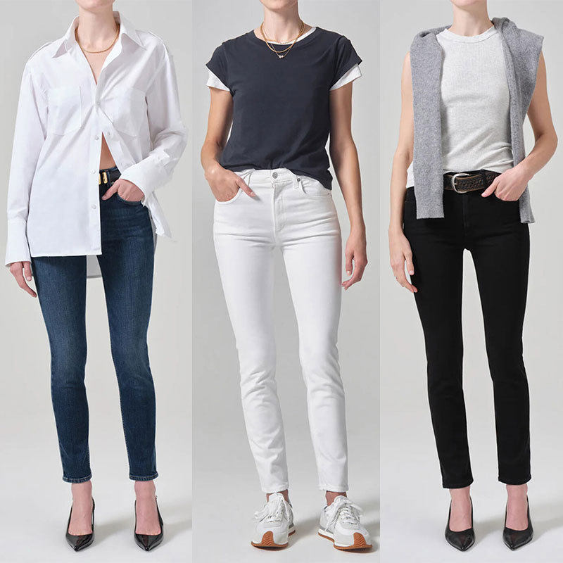 2026年新款CH小个子超好看紧身弹力小脚九分牛仔裤女高腰显瘦气质