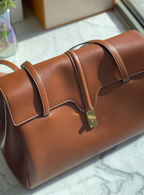 真皮上班通勤包包女时尚大容量tote旅行托特包soft16单肩电脑大包