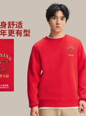 李宁2026春季新款套头上衣日进斗金系列男女同款运动卫衣AWDW281