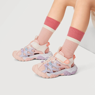 正品李宁童鞋男女小童夏季新款跋涉2凉鞋耐磨儿童运动鞋YKKU004