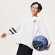 李宁男大童长袖 T恤秋季 新款 正品 青少年篮球圆领宽松文化衫 YHSU063