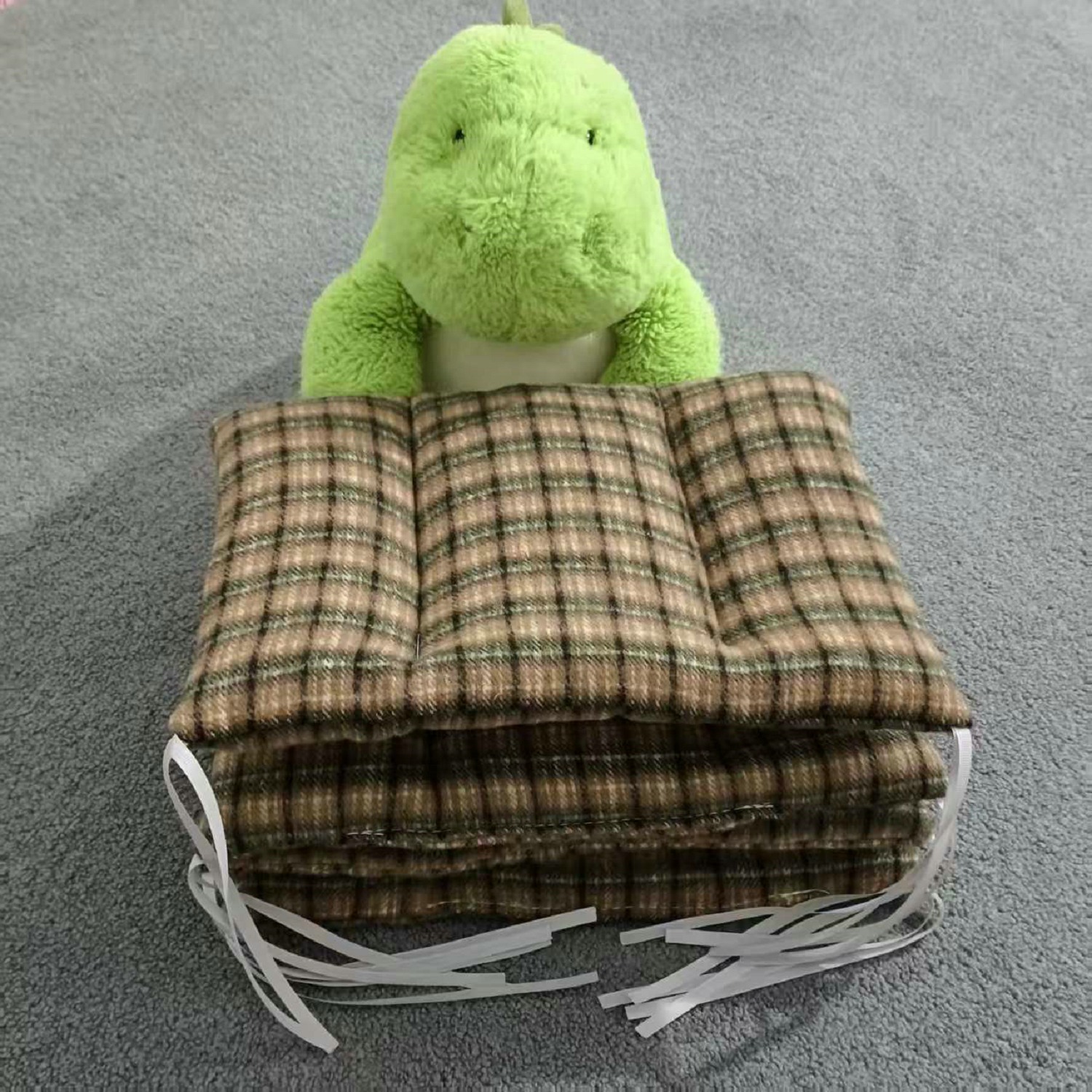 可定制宠物棉垫冬季保暖加厚行军床垫猫咪垫子窝垫带绑绳狗狗睡垫