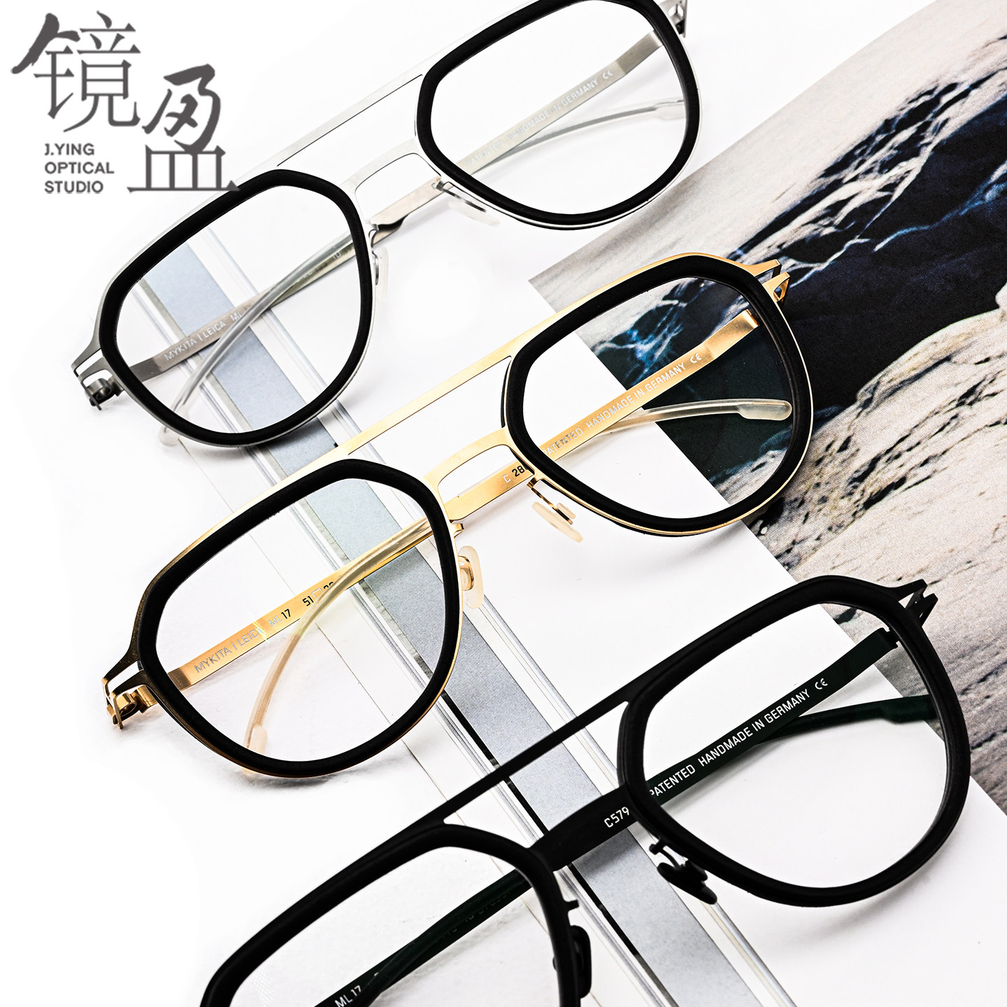 MYKITA镜架LEICA合作款镜盈眼镜ML17飞行员款男女时尚轻薄镜框