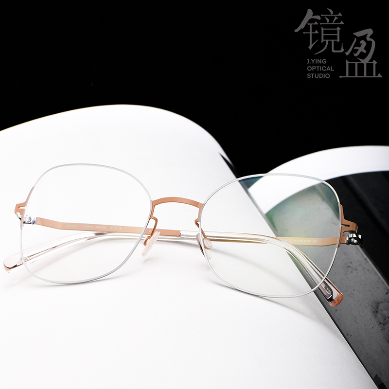 时尚简约眼镜MYKITA蝶形薄钢女士
