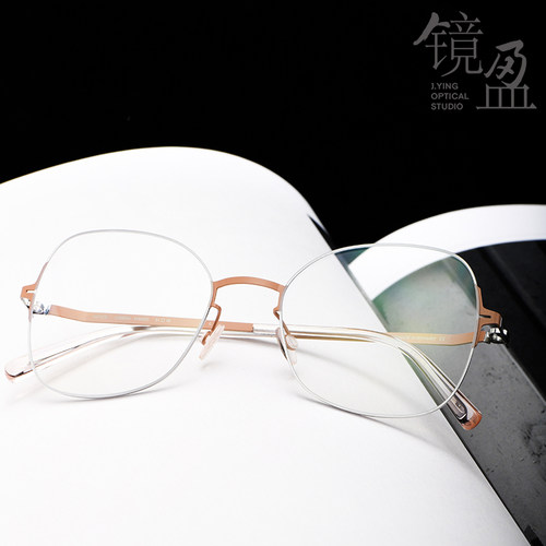 时尚简约眼镜MYKITA蝶形薄钢女士