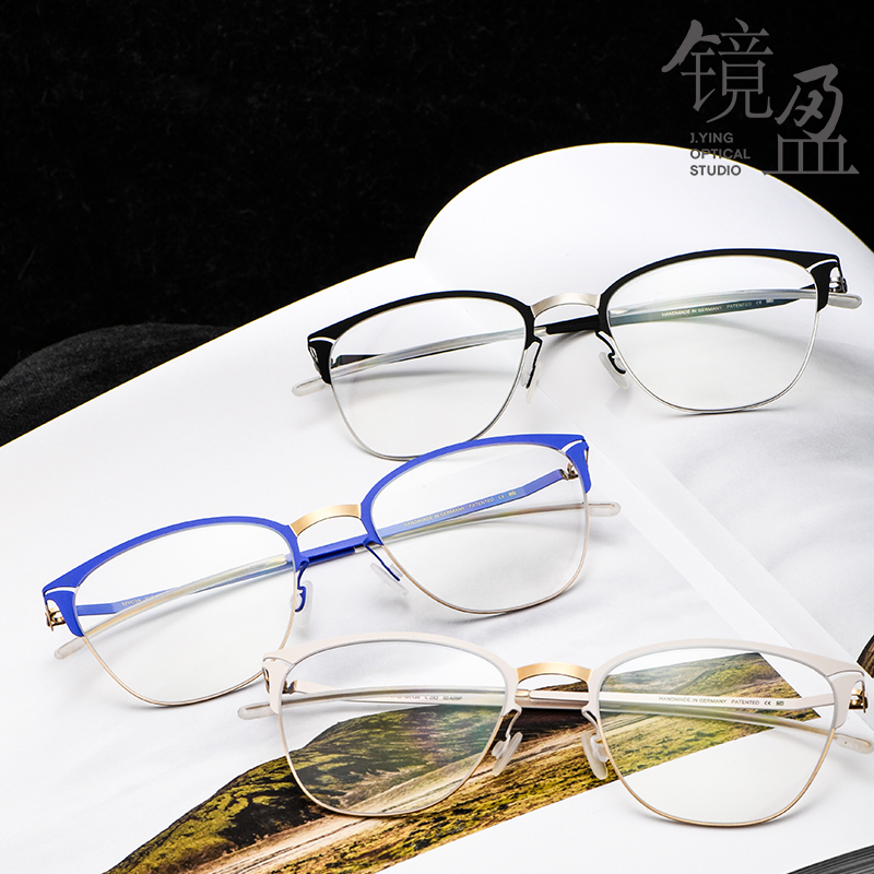 时尚轻薄镜框MYKITA方框薄钢女士