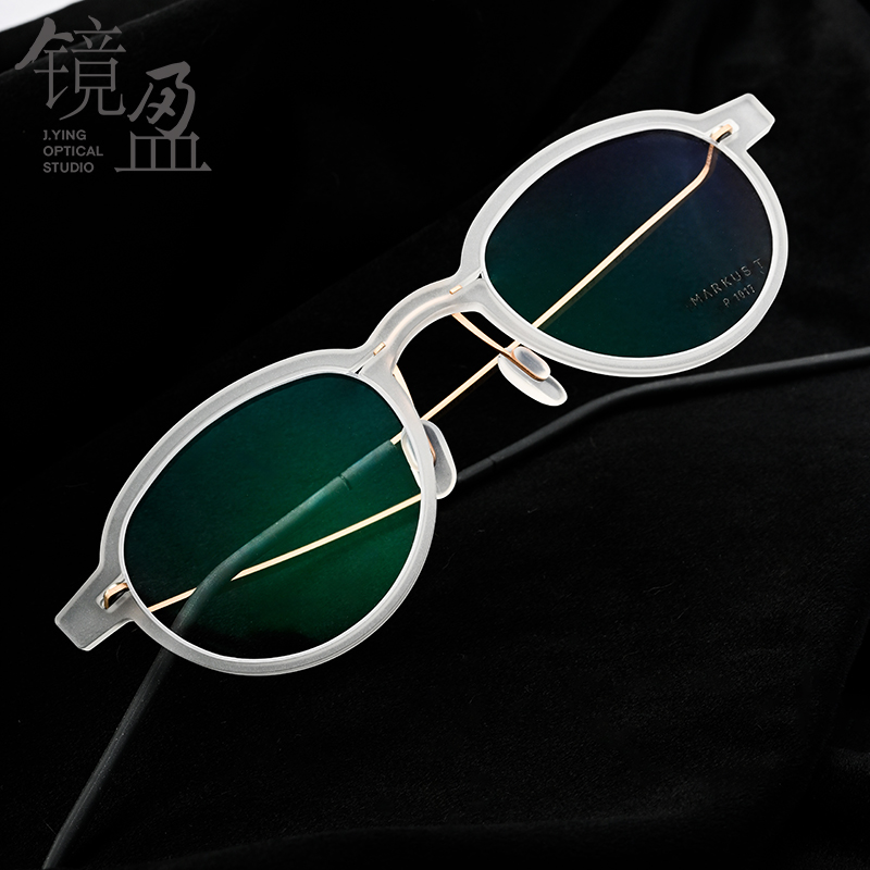 舒适镜架MARKUST轻锥圆纯钛男女