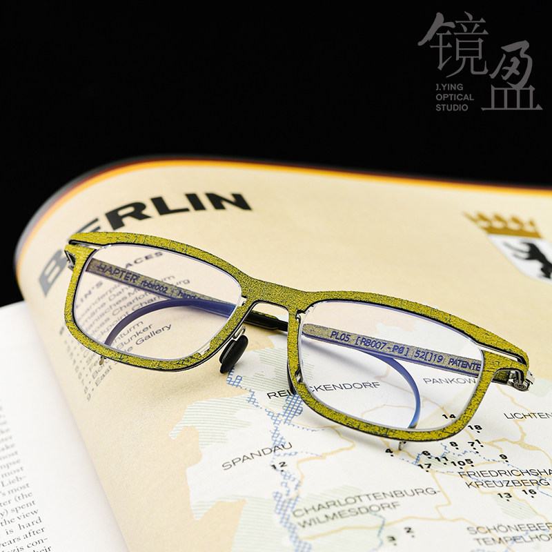 HAPTER镜架PL05镜盈眼镜意大利手造医用钢方框轻薄男女近视框