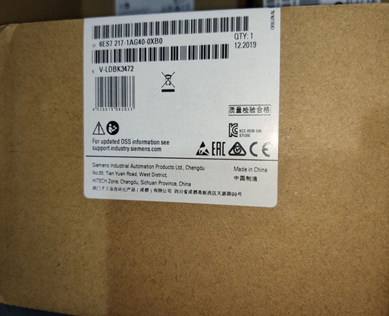 6ES7217-1AG40-0XB0原装西门子 1217C CPU 模块6ES72171AG400XB0