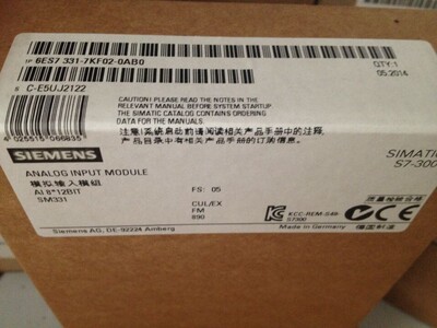 可编程6ES7331-7KF02-0AB0模拟量输入M331原装6ES73317KF020AB0
