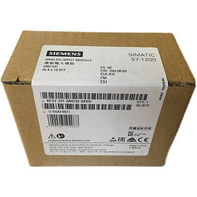 原装 6ES72315ND320XB0 西门子S7-1200模拟输 6ES7231-5ND32-OXBO