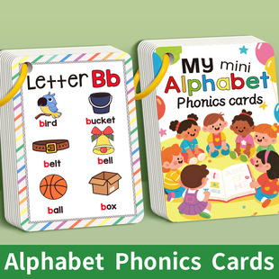 Alphabet Phonics Flash Cards外贸英语早教英语单词字母学习卡
