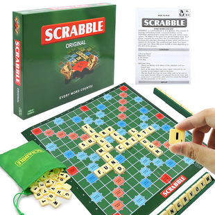 BOARD SPELLING GAME英语单词拼写桌游益智棋 ORIGINAL SCRABBLE