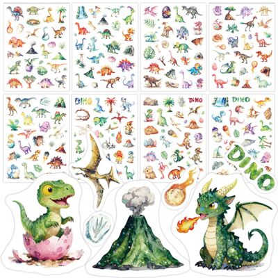 镭射防水恐龙贴纸套装