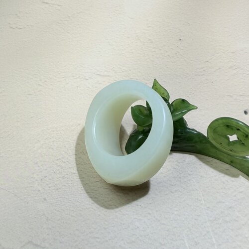 新疆白玉籽料扳指戒指吊坠和田玉挂件玉石雕刻培训学校1-035