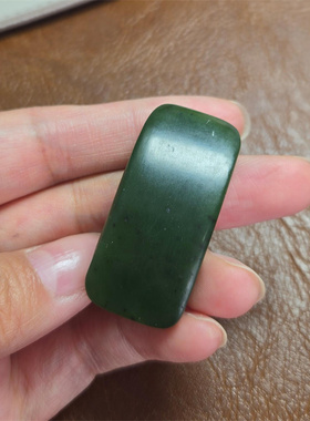 碧玉籽料大手牌~新疆和田碧玉籽料和田玉吊坠挂件 06057