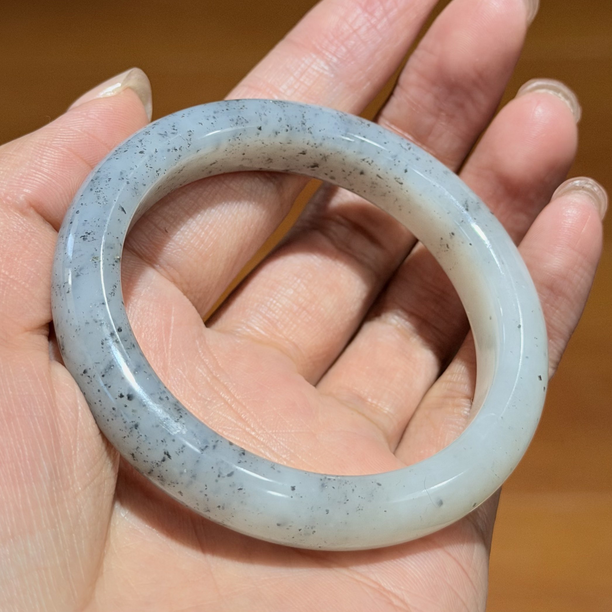 新疆和田青花点墨籽料手镯吊坠挂件和田玉石雕刻培训学校52圈,珠宝/钻石/翡翠,手饰,淘宝优惠券,粉丝福利购,淘宝优惠卷