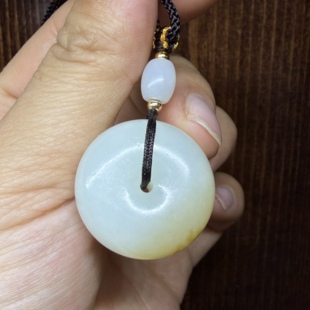 新疆和田糖白玉平安扣挂件 手镯戒指戒面耳坠玉石雕刻培训学校