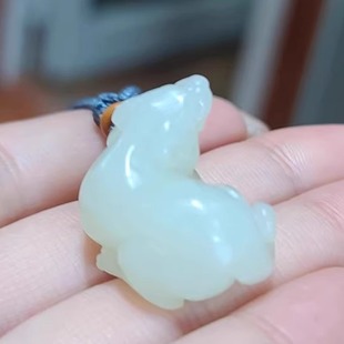 XX17005 新疆和田白玉籽料貔貅挂件招财进宝只进不出项链手链吊坠