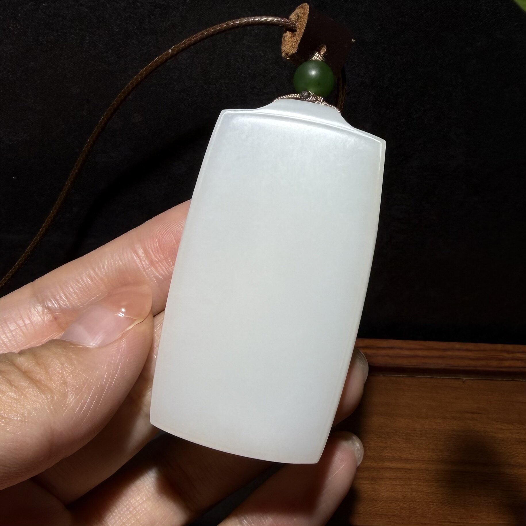 收藏级~新疆和田羊脂玉籽料平安无事牌和田玉原石头玉石雕刻培训