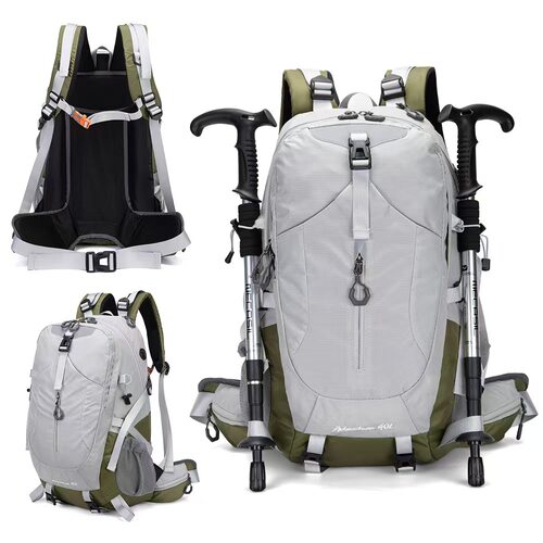 跨境新款户外登山包40l大容量运动双肩包徒步背包