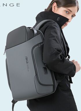 BANGE新款商务通勤背包大容量双肩包男士防水旅行电脑包 backpack