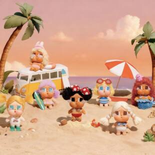 泡泡玛特Vacation Mode On哭娃度假CRYBABY搪胶毛绒挂件盲盒咕噜