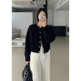 修身 8723232正品 休闲优雅直邮大气 区moi 九1211韩国东大门针织衫