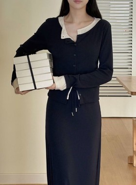 九1015韩国东大门套装区RIFF-8671006可爱知性冬季瑞丽正品清新