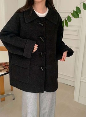 九1108韩国东大门大衣区NOTTINGHAM-8691629直邮舒适甜美浪漫秋冬