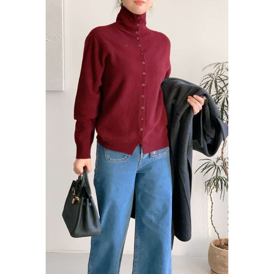 九1120韩国东大门针织衫区AFTERGLOW-8705877修身通勤百搭纯色