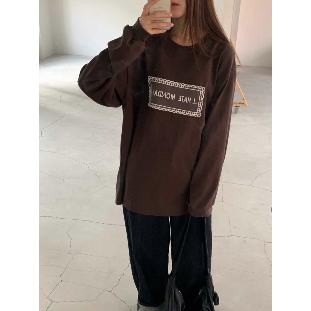 九1015韩国东大门t恤区Logarden-8671257纯色都市正品个性冬款