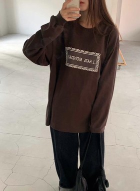 九1015韩国东大门t恤区Logarden-8671257纯色都市正品个性冬款